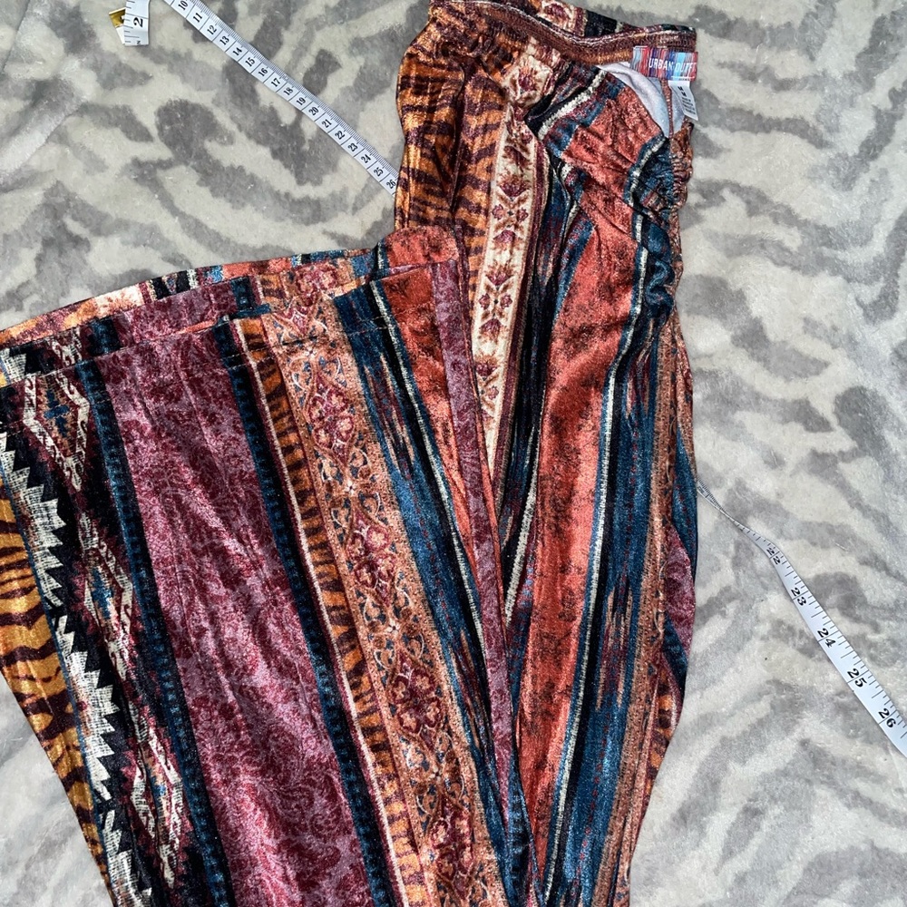 Velvet flare pants